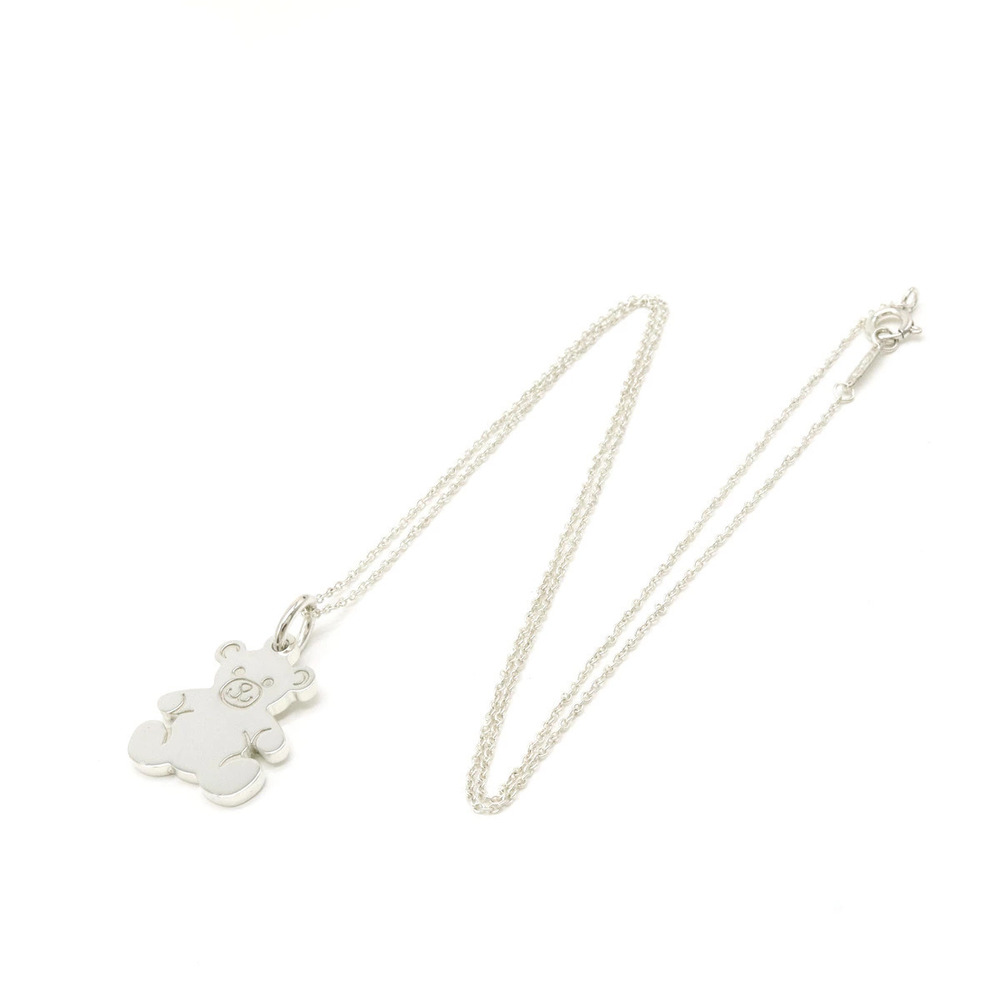 TIFFANYCo Tiffany Bear Pendant Necklace Silver